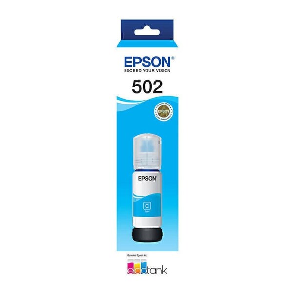 Epson T502 Cyan EcoTank Bottle