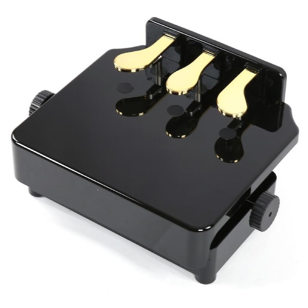 Adjustable Piano Pedal Extender for Children with 3 Pedals Height 14 to 28cm Compatible with Upright Electric and Grand Pianos