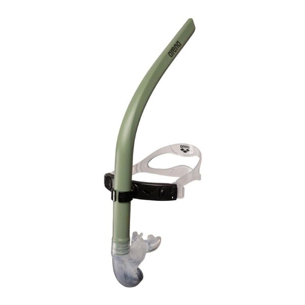 Arena Swim Snorkel III Front Mount Training Snorkel Adjustable Strap Valve in Sage