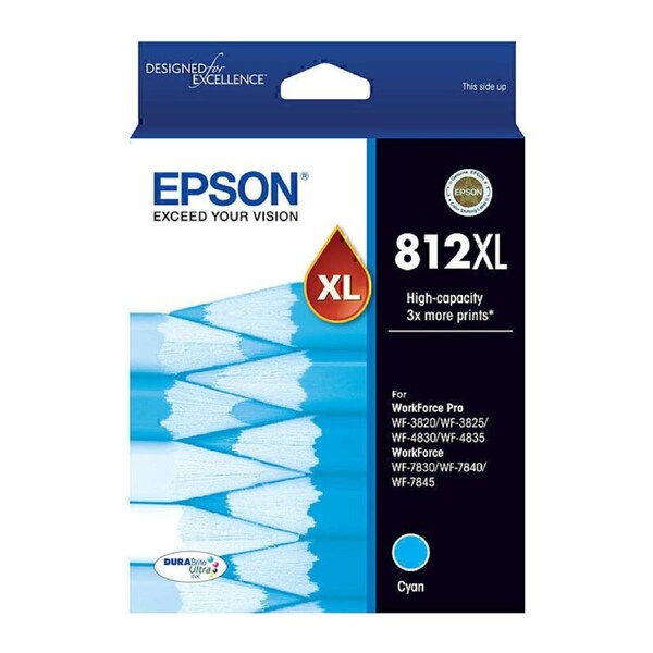 Epson 812XL Cyan Ink Cart