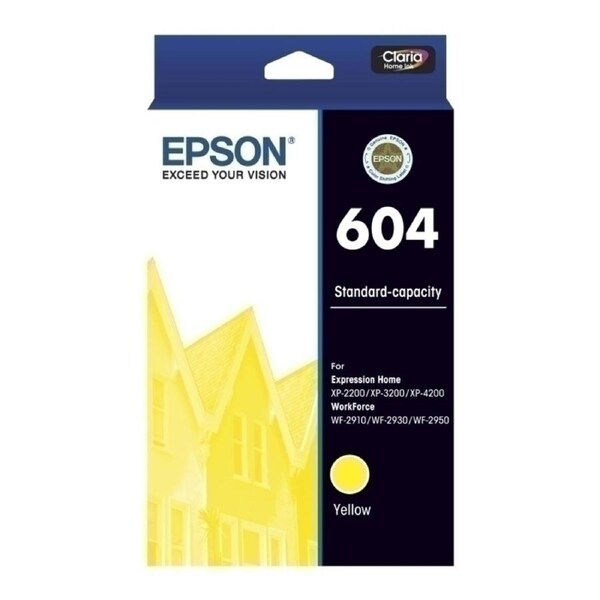 Epson C13T10G492 Genuine 604 Yellow Ink Cartridge - 130 Pages