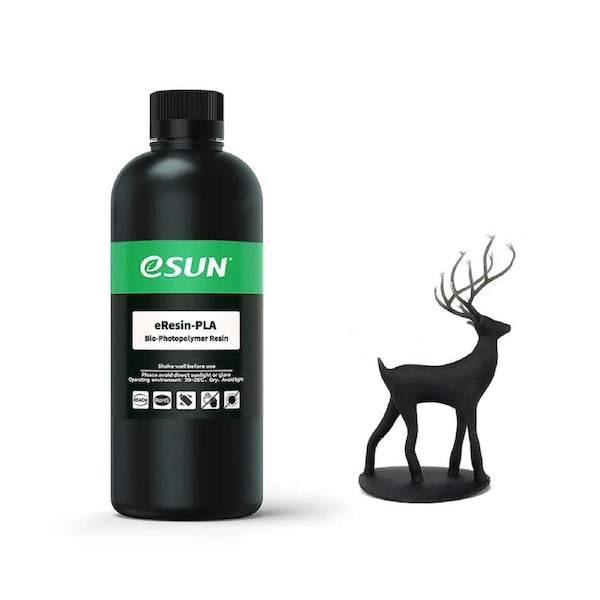 eSUN Black 500g PLA Resin for Resin 3D Printers