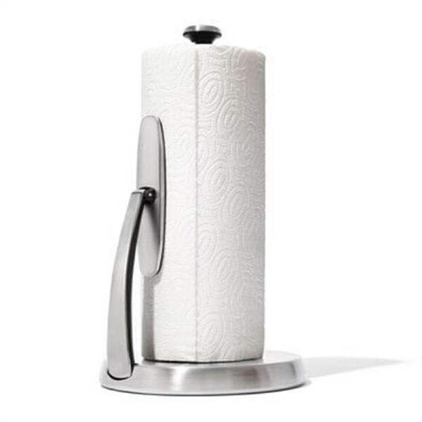 OXO Good Grips SimplyTear Paper Towel Holder, Stainless Steel