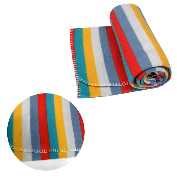 Funky Cute Polar Fleece Throw Rug 120x150cm Bed Sofa Couch Kids Throw Blanket