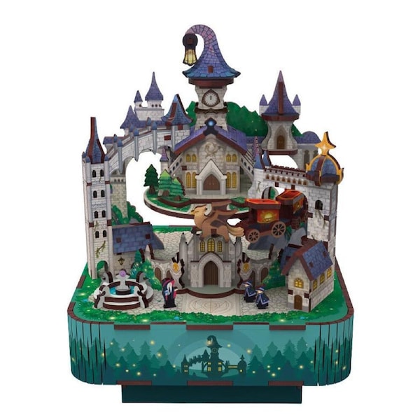 111pc Tonecheer Magical Castle 3D Puzzle 17cm DIY Miniature Dollhouse Kit 14+