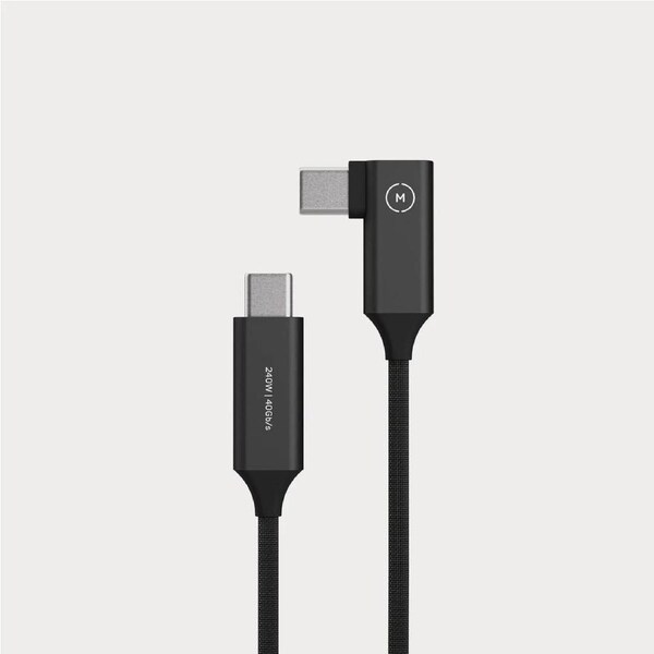 Moment SuperFlex 4 inch Right-Angle USB-C to USB-C Cable