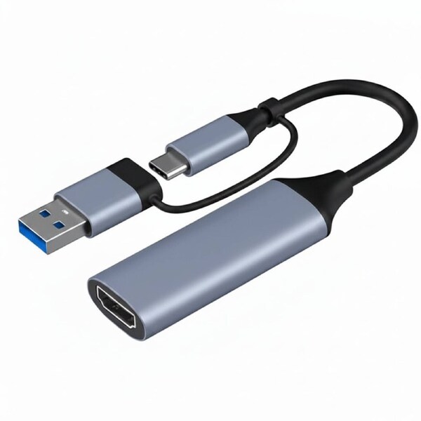 HDMI Video Capture Card USB 3.0 / 1080p HD Recorder For Video Live Streaming Game - USB-A & USB-C Pins
