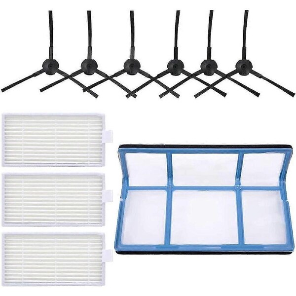 JOYBUY Filter Side Brushes Replacement Parts Set for V3 V3S V5 V5S V5S Pro Vacuum Cleaner Robot Accessories