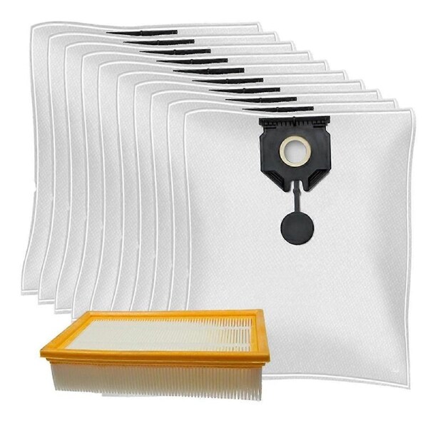 JOYBUY Vacuum Cleaner Bags and Filter Compatible for Fleece Filter Bags 2.889-154.0 Bags and Flat Pleated