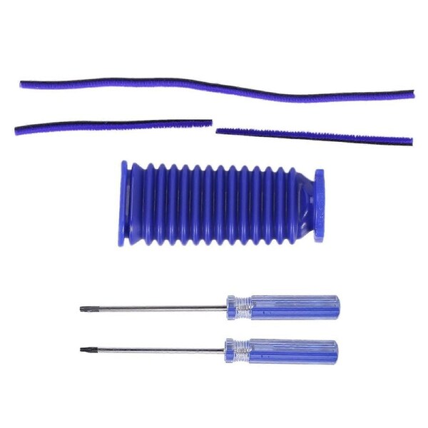 JOYBUY for V7 V10 V11 Vacuum Cleaner Soft Roller Head Soft Plush Strip, Roller Suction Blue Hose