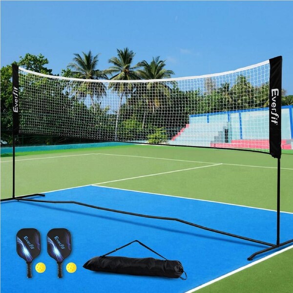 Everfit 3.6M Badminton Tennis Net Portable Volleyball Kit Adjustable Height