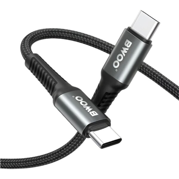 BWOO 60W Type-C to Type-C Fast Charging Cable (3M)(BO-X288C-C) - Black