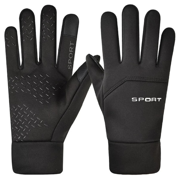 Windproof Touch Screen Ski Gloves Winter Warm Thermal Outdoor Sports Black 1x M