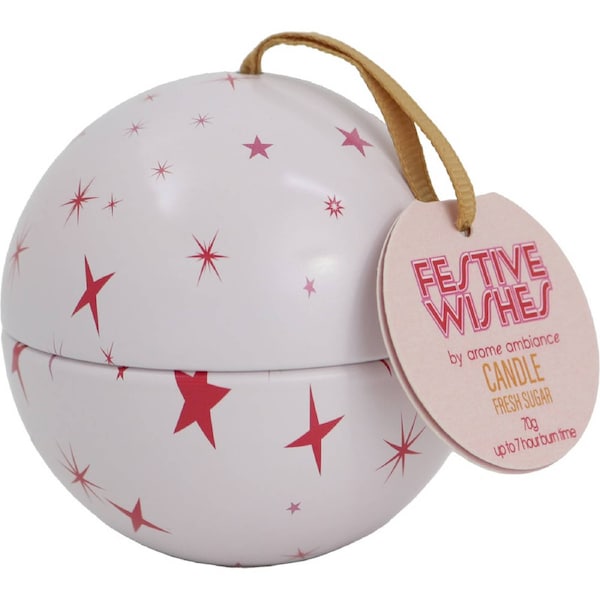 Arome Ambiance Christmas Cheer Bauble Candle Fresh Sugar