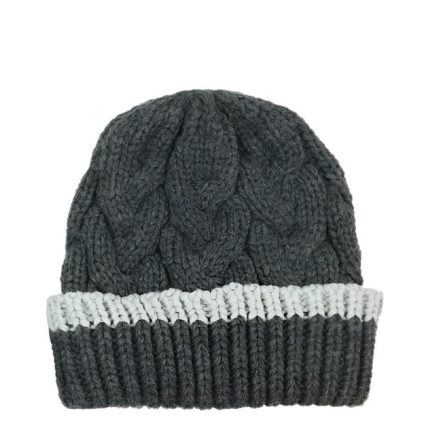 Foote Street Knitted Beanie Grey
