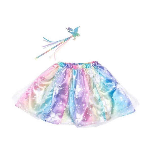 Great Pretenders Enchanted Unicorn Skirt & Wand Set Dress-Up Size 4-6 4y+