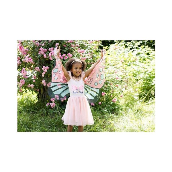 Great Pretenders Sequins Secret Butterfly Twirl Dress w/ Wings Size 5-6 5y+