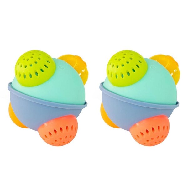 2PK Sassy Baby Discovery Bath Ball Interactive Baby/Toddler Fun Play Toy 6m+