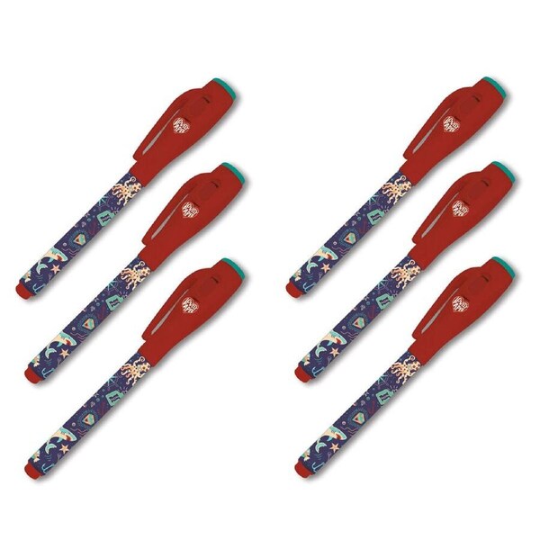 6PK Djeco Steve Magic Pen w/ Invisible Ink Kids/Children Writing Stationery 3y+