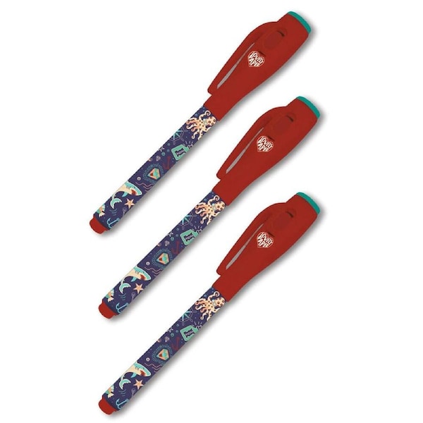 3PK Djeco Steve Magic Pen w/ Invisible Ink Kids/Children Writing Stationery 3y+