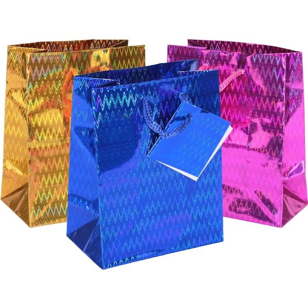 Holographic Paper Gift Bag 14cm (1 Colour Only)