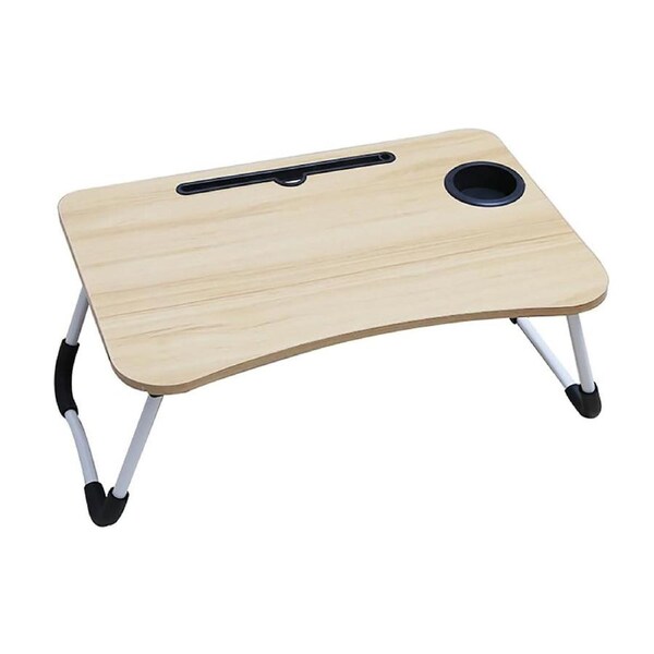 White Maple Adjustable Laptop Stand Desk Table Tray Bed Study Portable Foldable