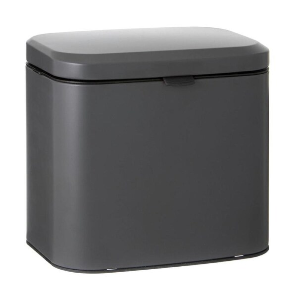 Ladelle Essentials 4 Litre Charcoal Bin