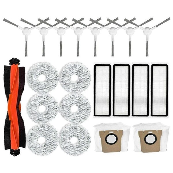 JOYBUY For Robot Vacuum X20+ / X20 Plus Vacuum Cleaner Accessories Kit Main Side Brush Hepa Filter Mop Clo