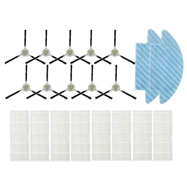 JOYBUY 20PCS Replacement Parts for M210B M213S M210S M210 M213 Robotic Vacuum Cleaner Mop Pads HEPA Filter