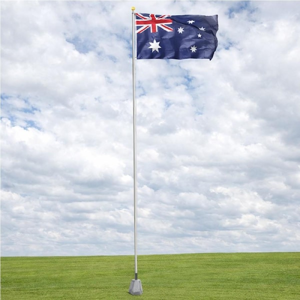 7.2m Aluminum Australia Flag Pole Australian Flagpole Ball Top Full Kit