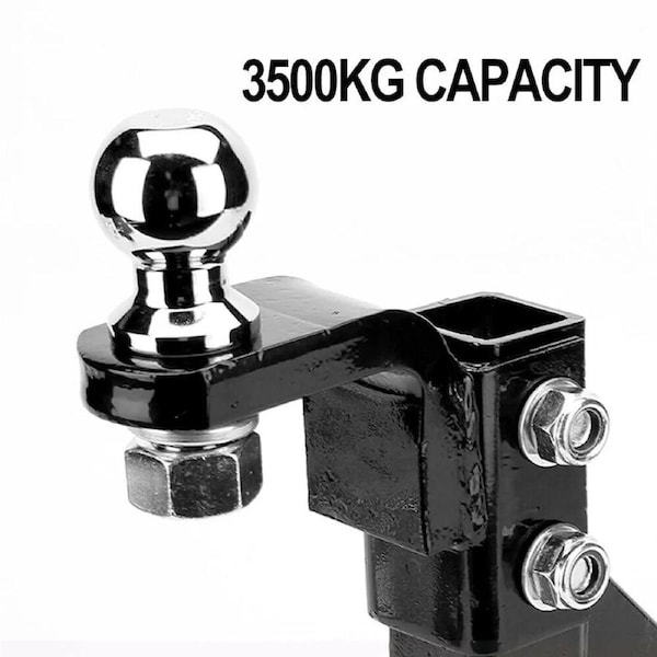 3500KG Adjustable Tow Bar Tongue 50mm Towbar Trailer Towbar Hitch Ball Mount