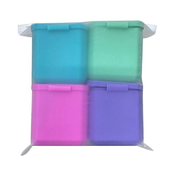 4pcs Dip Containers, 4oz Silicone Salad Dressing Container Dipping Sauce Container With Lids For Pi