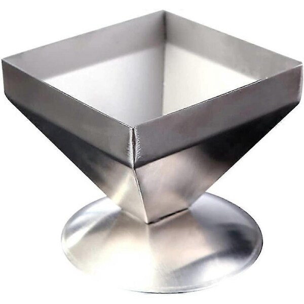 Stainless Steel Pyramid Cake Mold Rice Shaper Mold Food Mold Serving Plate 11x11cm
