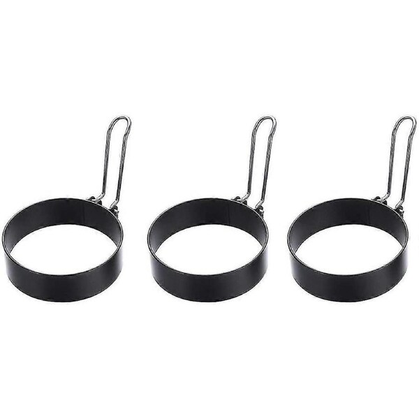 Pancake Circle Fried Egg Stainless Steel Baking Mold Non-stick Egg Rings Kitchen Mold Tool (2pcs)