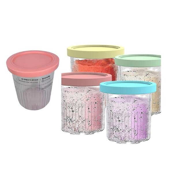 800MLPints with Lids Containers Replacement for Creami Deluxe 5 Pack, Compatible with NC500 NC501 S