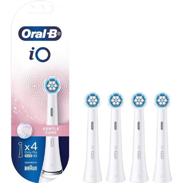 4-Pack Oral-B iO Clean & Gum Protect Replacement Heads White