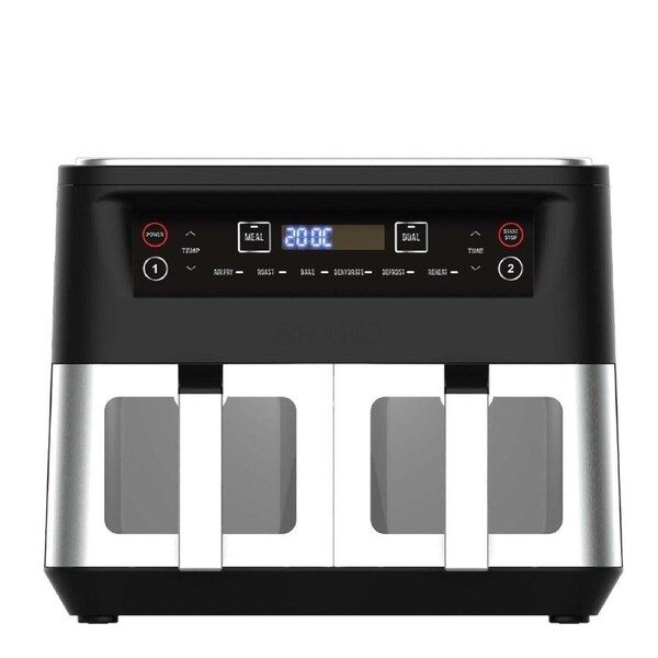 Kitchen Couture Dual View Stainless Air Fryer 10L