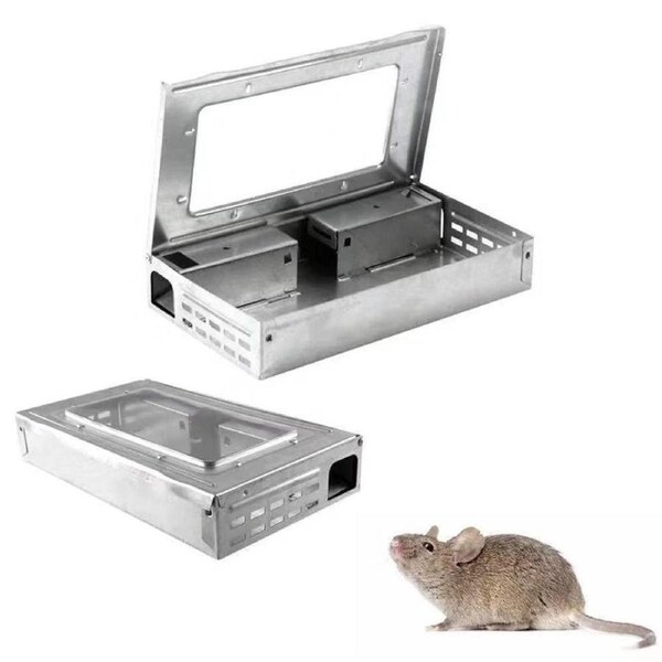 Reusable Rat Mice Mouse Catcher Humane Safe Self Catching Metal Trap