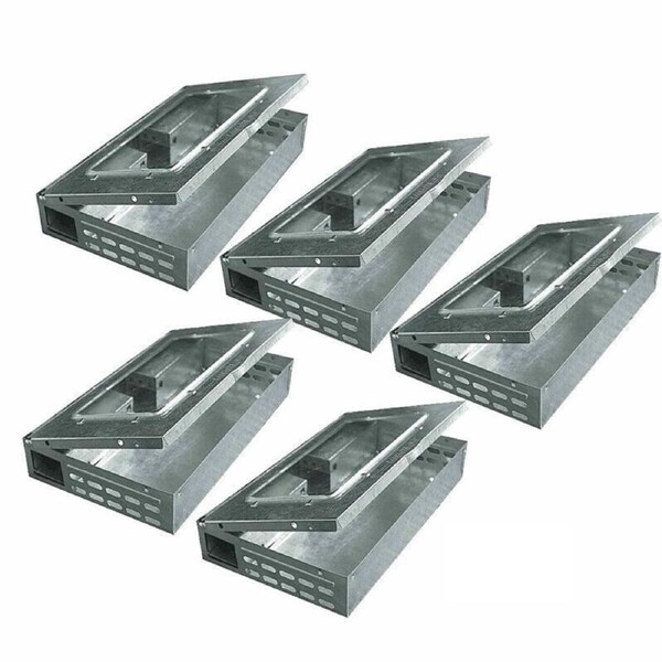 5 X Reusable Rat Mice Mouse Catcher Humane Safe Self Catching Metal Trap