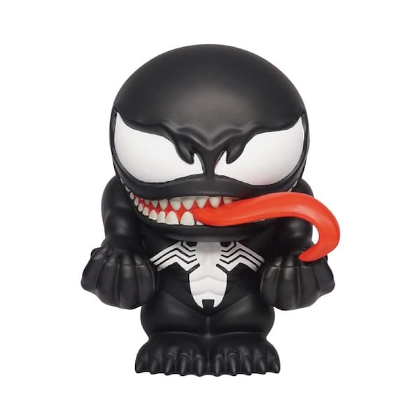 Spider-Man Venom PVC Figural Coin/Piggy Bank 5.9in Action Figure Statue Black