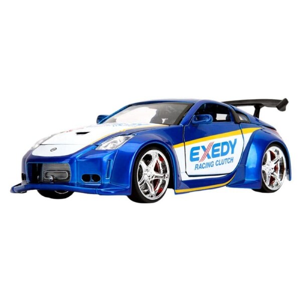 JDM Tuners 2003 Nissan 350Z 1:24 Scale Diecast Vehicle Car Figure Toy Blue