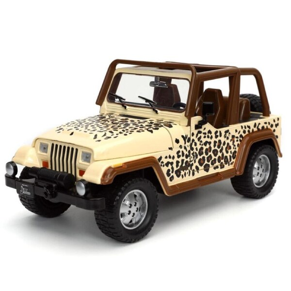 Just Trucks 1992 Jeep Wrangler 1:24 Scale Diecast Vehicle Car Figure Beige