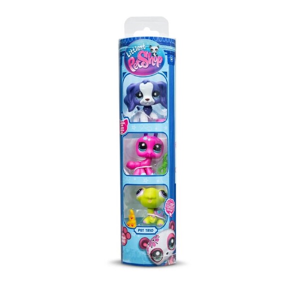 Littlest Pet Shop Trio In Tube Series 3 Backyard Pets 3 Pack Figures