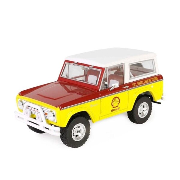 Greenlight 1:24 Scale Shell Oil 1977 Ford Bronco Running On Empty Model