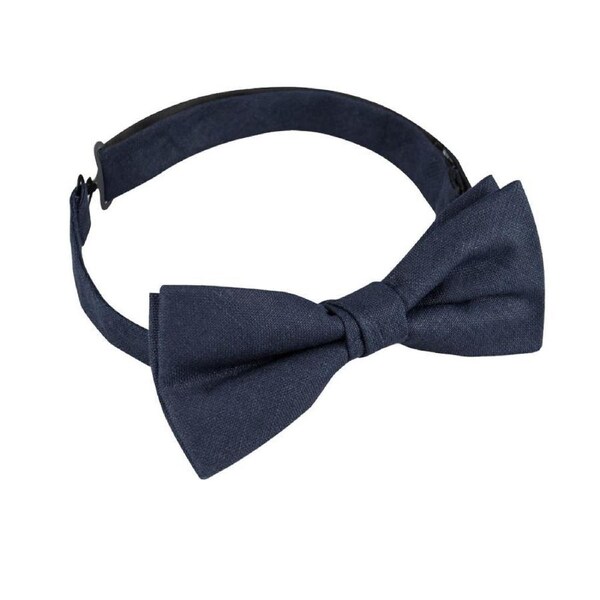 Abelard Linen Bowtie Men's Party/Wedding Stylish Formal/Casual Accessory Ink