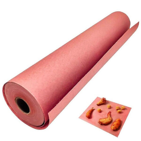 Butcher Paper For Smoking Meat, Pink Butcher Paper Roll Unwaxed, Moisture Resistance, Breathable, Food Grade 100% Paper, Ideal For Grilling And