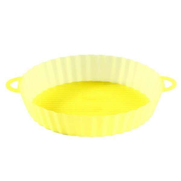 Air Fryer Paper Silicone Accessories Reusable Round Non-Stick Silicone Air Fryer Basket Liner Silicone Material 5 Colors
