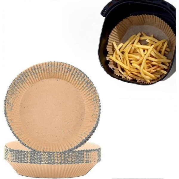 100pcs Air Fryer Disposable Paper Liner, Non-stick Air Fryer Liners Round Baking Paper