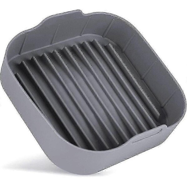 Air Fryer Silicone Pot, Replacement For Paper Liners, Square Silicone Air Fryer Basket, Silicone Bowl For Air Fryer Oven Accessories, No More Ha