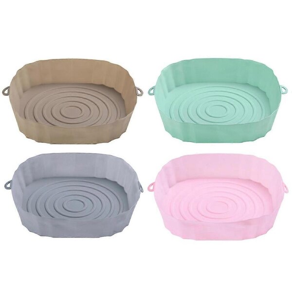 Silicone Air Fryer Lining Solutions, Reusable Food Grade Silicone For Hassle-Free Cooking, Non-Stick Heat Resistant Pans For Air Fryer And Microwave